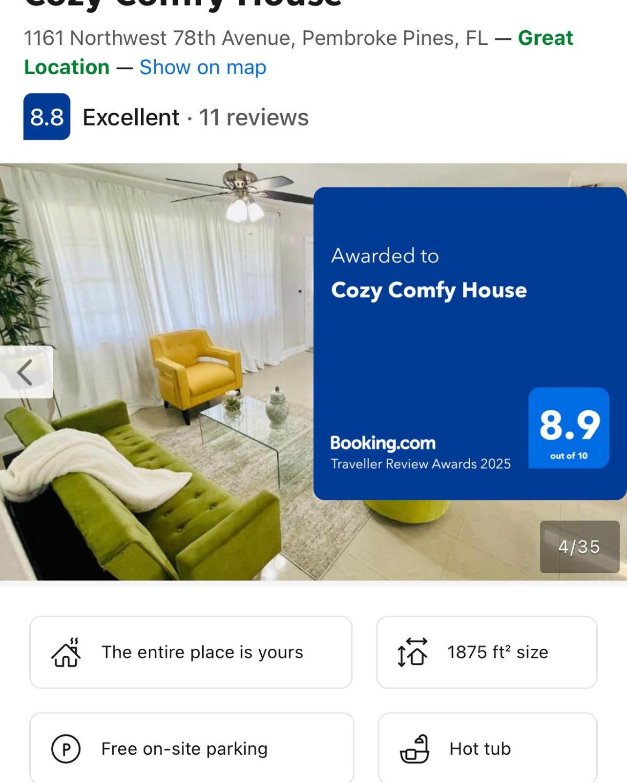 Cozy Comfy House Villa Pembroke Pines Eksteriør bilde